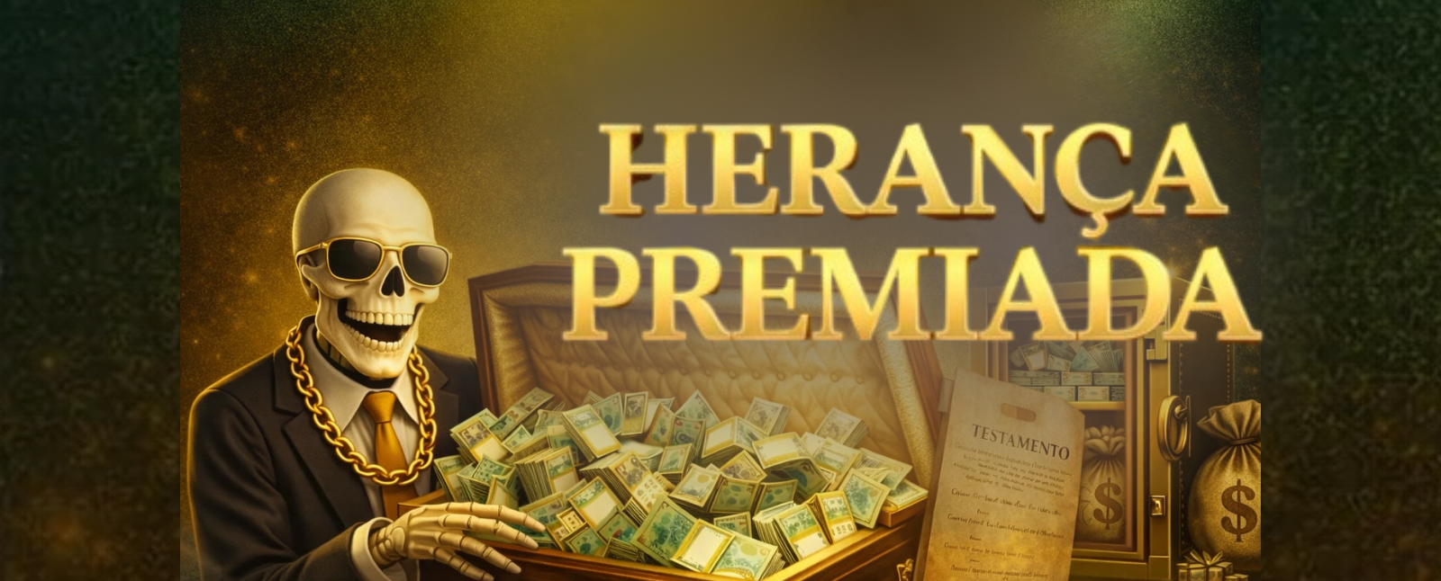 HERANÇA PREMIADA ⚰️💰 - R$10,00 - PRÊMIOS DE ATÉ R$ 1 MILHÃO